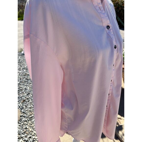 Mother Oxford Pink Cotton Maternity Button Down Shirt Size L/XL - Picture 10 of 16